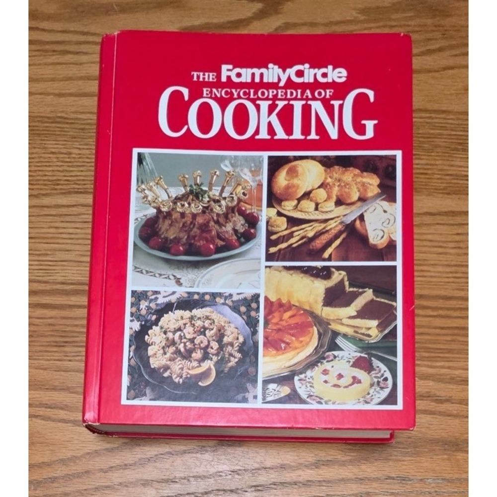 The Family Circle Encyclopedia Of Cooking Cookbook 1990 Vintage Grandma Core